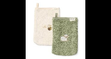 Washandjes Little Dutch Geborduurd Little Farm 2st
