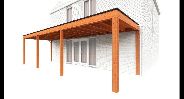 Trendhout Aanbouwveranda Modena 890x300 cm