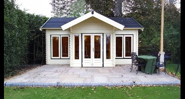 Lugarde B22 tuinhuis 600x350 cm 44 mm vuren blank