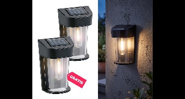 Solar Wandlamp Buiten met LED Vlameffect