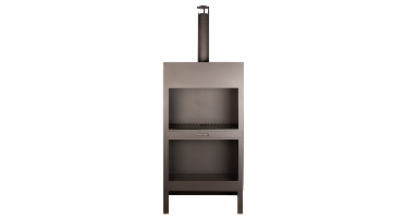 Esschert Terraskachel + Houtopslag Zwart XL